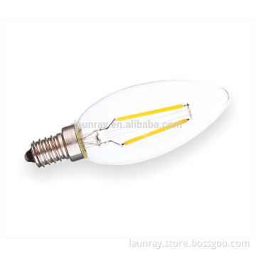 UL E14 2W 4W Milky Frost Candle bulb Led filament Lamp 120V Dimmable Light